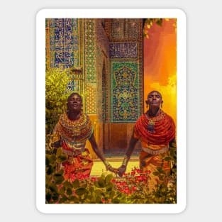 Africa Couple Sticker